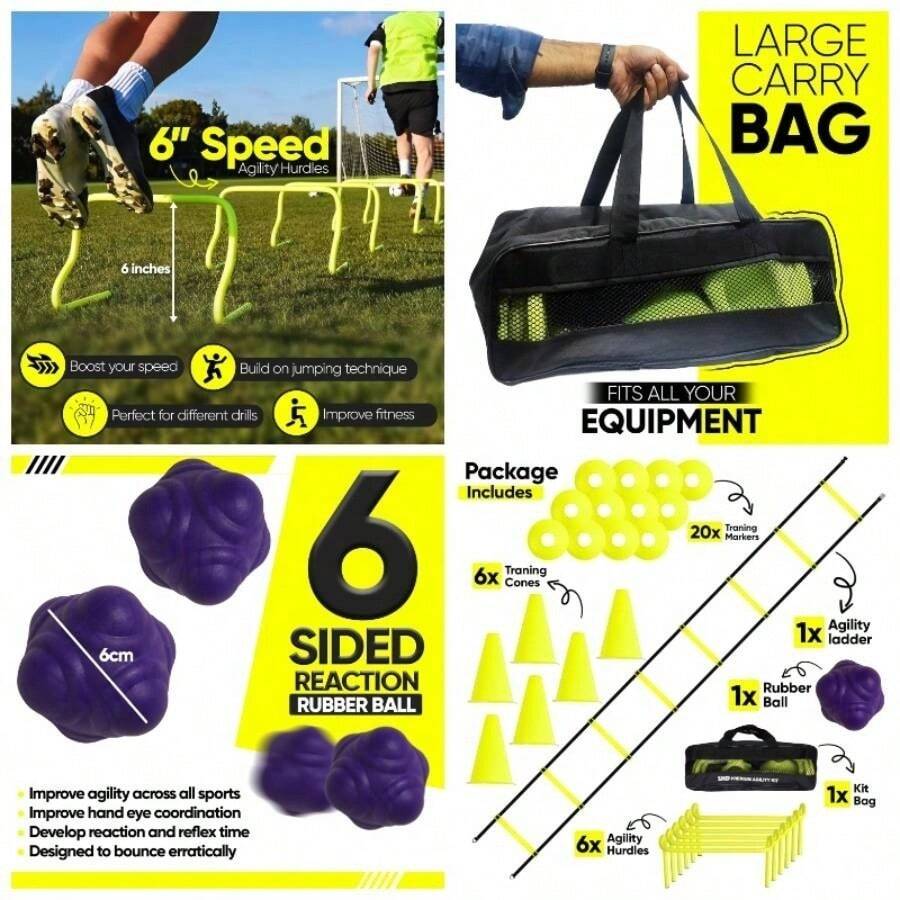 Sports Speed Training Hurdles - Yellow - View 1