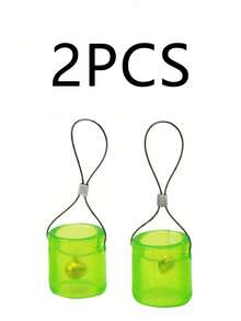2pcs Outdoor Hunting Archery Supplies Archery Target, With Bell Hanging Target Face, Competitive Outdoor Training Target. Suitable For Outdoor Shooting Practice, Compact And Portable For Easy Hanging. - Mint Green - View 9