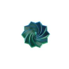 1pc 3D Printed Expandable Sensory Stress Relief Star, Expandable Up To 4.3 Inches Fractal Decompression Toy Octagonal With Handle, Colorful Rotating Spiral Design, Stress Relief - Multicolor - View 8