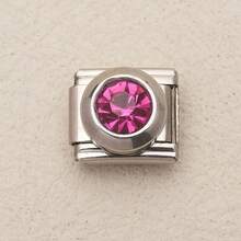 1pc Multi-Color Stainless Steel Bracelet Accessory With Large Round Pendant, Suitable For DIY Handmade Bracelets, Necklaces And Other Jewelry, Freely Combinable To Perfectly Match Various Outfits - Multicolor - View 14