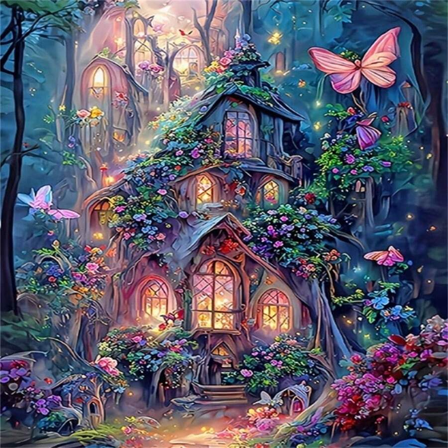 30 * 30cm 5D Full Diamond Full Diamond Painting Handmade DIY Decorative Painting Home Wall Decoration Junior Production Handmade Gift Frameless Multiple Specifications Selection - View 1