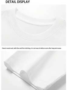 Camiseta de Manga Corta para Mujer 2025 - Diseños Divertidos con Letras y Estampados de Animales - Ideal para Ropa Casual y de Verano - Cuello Redondo Transpirable con Diseños Humorísticos y Creativos - Blanco - Ver 3