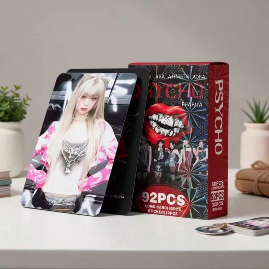 Bộ sưu tập 92 món - Album mới của Little Monster Team - PSHY (Bao gồm 32 sticker và 60 thẻ LOMO), in hai mặt độ phân giải cao, thích hợp làm quà tặng tại các buổi hòa nhạc và sử dụng hàng ngày, món quà hoàn hảo cho fan của , sản phẩm chất lượng cao. - Nhiều màu - Xem 1