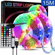 Intelligent LED Light Strip, SMD 5050 Light Beads, Supports Various DIY Lighting Modes, USB Flexible RGB Light Bar, TV And Computer Backlighting, Suitable For Decorating Rooms, Living Rooms, Ceilings, As Gifts For Festivals And Weddings. - 多色光 - 查看 12