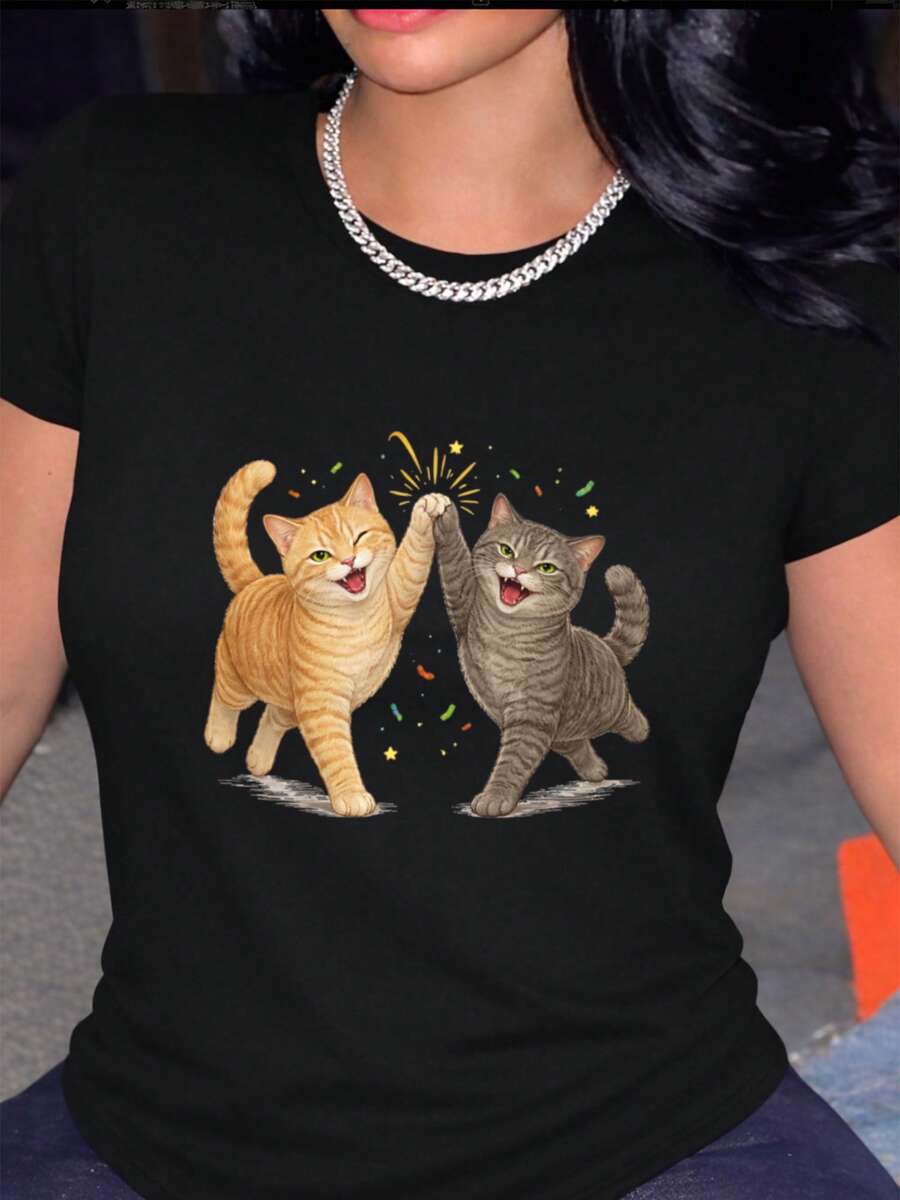 Women T-Shirts - Black - View 1