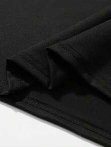 Camiseta de ajuste relajado para hombres hecha de 100%, peso de 180g, disponible en tallas grandes (XL-5XL), con estampados, diseño de cuello redondo, mangas cortas, perfecta para cualquier temporada y muy versátil - Multicolor - Ver 5