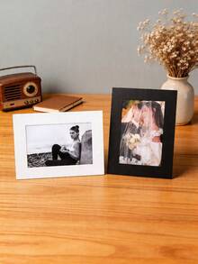 5pcs Folding Stand Paper Photo Frames, Fits 4x6 Inch Photos, Modern Minimalist Style Frames, Suitable For Living Room, Bedroom, Parents And Children's Room Home Decor - Multicolor - View 3