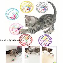 1pc Cat Toy Tunnel Bag, Cat Scratch Pad With Mouse, Self-Entertainment Toy For Cats To Play And Burrow - Multicolor - View 14