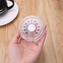 Round Dial Thermometer, Window/Indoor/Outdoor/Wall-Mounted/Garden/Home Use, Plastic Material, Temperature Range -50°C~50°C, No Battery Required, Analog Temperature Gauge - Mechanical Thermometer - View 6