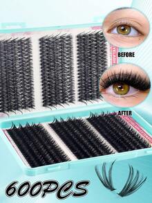 600 cặp mi giả D-Curl mềm mại, mi giả C-Curl xoăn, mi nối C-Curl 0.07mm 10-16mm hỗn hợp tự nhiên, mi giả siêu dày và dài, mi giả xoăn riêng lẻ, mi mỏng và dài, mi dài hiệu ứng hoạt hình, phù hợp cho người mới bắt đầu sử dụng tại nhà. 600 cặp mi giả siêu dày, 600 cặp dung lượng lớn. - C - Xem 4