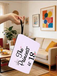 1 chiếc Túi đựng mỹ phẩm sinh nhật lần thứ 18 hình vương miện dành cho bé gái, túi trang điểm có khóa kéo, đồ dùng du lịch, món quà trưởng thành hoàn hảo cho các cô gái. - Nhiều màu - Xem 8