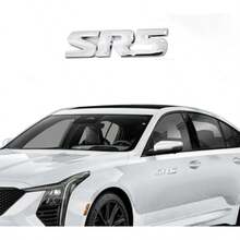 2X SR5 Emblem 4X4 Car Side Fender Rear Tailgate Decal Metal Sticker Badge Suitable For Tacoma Silver - 銀色 - 查看 6