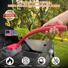 Bristle Grill Brush Outdoor Grill,  Non-Metal BBQ Grill Cleaner Outdoor Grills Griddles, Heat Resistant Grill Cleaning Brush Fit  Blackstone Traeger, Men Dad - 駭刷 - 查看 4