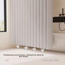 1pc Modern Magnetic Door Curtain, Thermal Insulation All Seasons, Handwashable, No Lining Design, Suitable For Any Room Privacy And Style, Fashionable Themed Shower Curtain With Metal Grommets Top - Multicolor - View 9