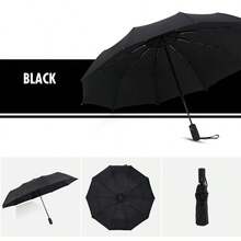 1pc Waterproof Windproof UV Protection Automatic Umbrella, Portable Folding Style Lightweight Fashionable Business Umbrella - A - View 8