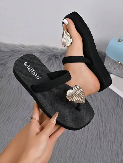 Sandalias de mujer con tiras de rhinestone y suelas gruesas, versátiles para vacaciones, uso casual o en el hogar, diseño de tiras cruzadas en los dedos para mayor transpirabilidad