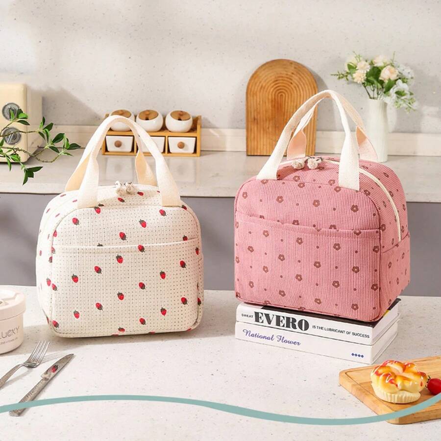 Uninsulated Lunch Bags - Rose - View 1