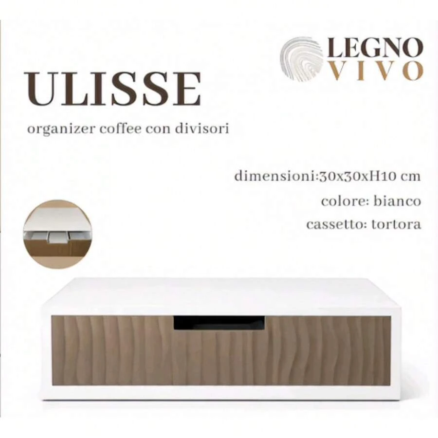 Scatola portacapsule per caffè - Castano - Visualizzare 1