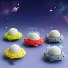 1pc 3D Printed UFO Clickable Keychain, Ideal Gift For Adults, Desk Toy For Home, Office, Administration - one-size - View 2