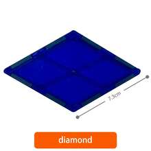 VINEDI, juego de construcción de bloques magnéticos, azulejos magnéticos, juguetes educativos Montessori para niños, regalo para niños y niñas - diamante 4 piezas - Ver 37