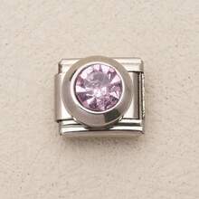 1pc Multi-Color Stainless Steel Bracelet Accessory With Large Round Pendant, Suitable For DIY Handmade Bracelets, Necklaces And Other Jewelry, Freely Combinable To Perfectly Match Various Outfits - Multicolor - View 12