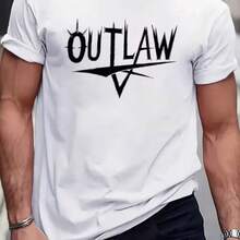 Printed T-Shirt For Men And Women - 白色 - 查看 1