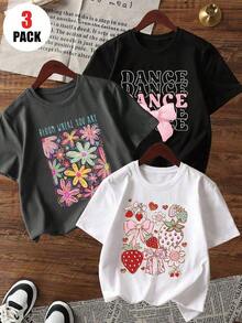 Prenda individual, no un conjunto de 3 piezas,  1 piezas/set de camisetas de manga suitable for streetwear, daily outings, camping, concerts, hip-hop, rock, and rap events, holgada y estampada. Con un estampado tropical, esta pieza sencilla pero elegante es un elemento esencial para un look relajado de vacaciones, perfecta para ocasiones como Halloween y el Día de la Independencia de México. - Negro - Ver 7