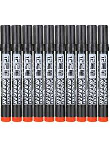 10/1pc Permanent Marker, 5.5 Inches. (Black, Blue And Red Ink Available) High Capacity Oil-Based Marker, Waterproof Black Ink, 5.5 Inches. Suitable For Express Marking, Student Stationery And Logistics Marking. Refillable Ink, Suitable For Logistics Use, Thick Tip, Quick Drying, High Capacity. - A - View 7