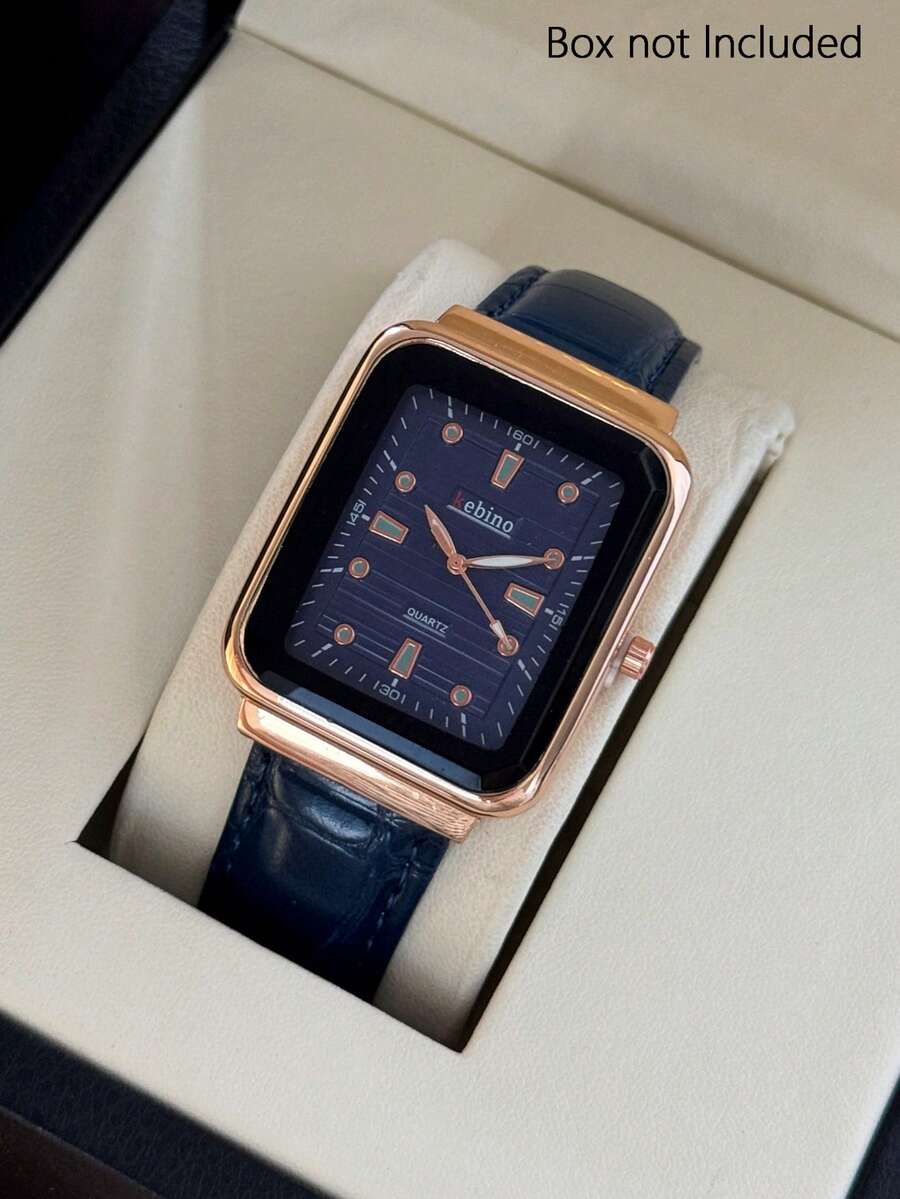 1pc Fashionable Quartz Watch For Men, Suitable For Daily Wear, Birthday/Graduation Gift, Casual Occasions - Blue - View 1