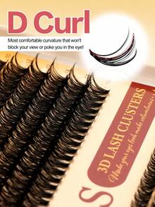 Waloshow Bộ 600-640 sợi mi giả D-Curl dạng chùm, độ dày 10D, 20D, 30D, 40D, 50D, 60D, 80D, 100D, phù hợp cho người mới bắt đầu, mi giả dày và mềm mại, tự làm theo kiểu ghép sợi, bao gồm keo, chất làm kín, nhíp, có thể tái sử dụng. - màu đen - Xem 5