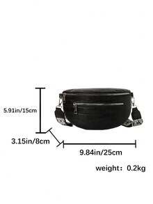 Women's New Versatile Mini Horse Chest Bag, Suitable For Daily Commute, Travel, Shopping, Strolling - Black - View 2