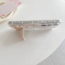 Ốp lưng điện thoại hình mèo dễ thương có gương xoay, chất liệu mềm mại, màu kem, chống rơi vỡ, hình dáng bất đối xứng, tương thích với iPhone 17 Pro Max/16/15/14/13/12/11 [Phiên bản quốc tế, không phải phiên bản nội địa], S26U/S25/S24/S23/S22/A57/37/56/36/26/27/17/16/15, Note 20 Ultra, RYX5/X6/X7X/8/X9, MT, Transsion - Trong sáng - Xem 3