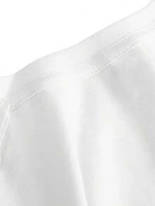 Camiseta de algodón puro para mujer, camiseta de algodón puro para mujer, camiseta con estampado de trabajador postal estadounidense, ropa de mujer de manga corta y cuello redondo, estilo retro americano, única y moderna, versátil e informal, adecuada para el día a día, salidas, viajes, fiestas y como regalo. - Blanco - Ver 4