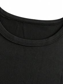 Exquisite Printed T-Shirt For Women - Summer Clothing For Women, Modern Print, Breathable And Comfortable, Round Neck T-Shirt For Women, Soft Fabric, Suitable For Daily Wear And Outdoor Activities In Autumn And Summer, Casual And Elegant Clothing For Women. A Very Distinctive Printed T-Shirt / Unisex Style / Suitable For Both Men And Women / Wrinkle-Resistant / Breathable - 黑色 - 查看 2