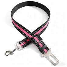 BVEOYPET 1pc Adjustable Reflective Pet Car Seat Belt, 54-90cm Dog Safety Belt With Buckle, Nylon Travel Leash For Small Medium Dogs, Keep Pets Secure In Vehicle - Multicolor - View 4