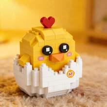 8pcs Micro Particle Building Blocks Cute Animal Theme Toy Series, Adorable Corgi, Owl, Dolphin, Rabbit, Cat And More Animals, DIY Creative Assembly Educational Combination, Suitable For Window Decoration, Living Room Decor, Birthday Holiday/Friend Gift, Parent-Child Interaction To Accompany Child Growth. - Multicolor - View 15