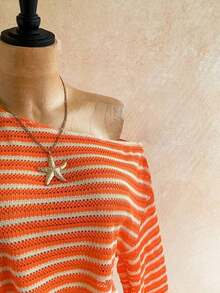 Casual 2-Piece Set Consisting Of A Cropped Top With An Irregular Neckline And Lettuce Hem, And Shorts, In A Solid Color, For Vacation, Spring/Summer - Multicolor 12 - View 9