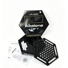 1pc Aesthetic Abalone Board Game, Professional Strategy Hexagonal Chess For Adults & Students, Minimalist Logic Training Puzzle For Home & Office, Creative Desktop Decor & Party Interactive Game Gift - Multicolor - View 7