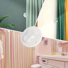 2/4/5/6Pcs Drill-Free Shower Curtain Windproof Fixing Clips, Bathroom Shower Curtain Anti-Leakage Edge Anti-Slip Fixer, Strong Adhesive Curtain Fixing Buckle - White - View 11