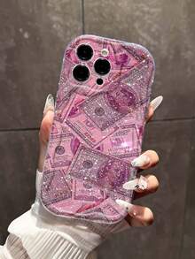 这款镶钻美元图案手机壳兼容苹果 17、16 Pro Max、14、13、12、11 Pro Max、XS Max、X、XR、8、7、Plus、Mini 等机型，可作为生日礼物、送给女友、男友或自用。 - 彩色 - 查看 5