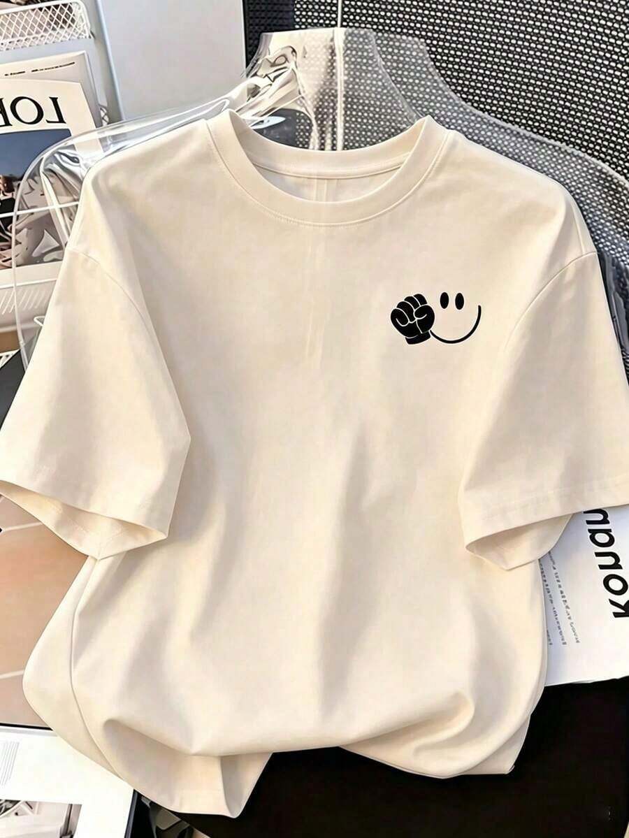 Envío gratis, entrega local enéxico, entrega en 4 días ¡Novedad! Blusa de manga corta para mujer, diseño liso, para estar en casa o para uso casual. Oferta por tiempo limitado. Preciosa blusa, cómoda y de largo regular. Lavable aáquina. - Albaricoque - Ver 1