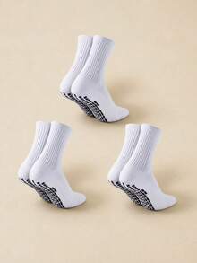 6 đôi tất unisex họa tiết kẻ caro đen trắng, thoải mái, thoáng khí, giảm sốc, co giãn, bền, phù hợp cho thể thao, tập thể dục, chạy bộ, mặc hàng ngày, kỷ niệm World Cup. - Đen và trắng - Xem 9