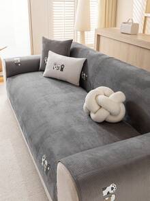 1 vỏ đệm sofa dùng được cả bốn mùa, kiểu dáng hiện đại tối giản, chống trượt, chống bụi và có thể giặt, mềm mại và không phai màu, thân thiện với thú cưng, phù hợp với sofa hình chữ L và sofa 1/2/3/4 chỗ ngồi, thích hợp cho phòng ngủ, văn phòng, phòng khách. - Màu Xám nhạt - Xem 6