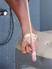2pcs Toe Gap Cleaning Soft Bristle Foot Brush, Removes Dead Skin And Light Calluses, Foot Exfoliator, Essential For Foot Care, Handheld Foot Washer, Compact & Portable, Durable Bristles, Hygienic Material, Wound Healing Remover, Essential For Beauty Enthusiasts, Personal Care Necessity - View 10
