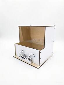 White Wedding Card Box, Baby Shower Graduation Ceremony Card Storage Box, Desktop Decor - One-size - View 9