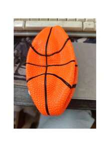Random Style Mini Basketball - Red And Black Textured PVC Inflatable Ball, Durable Indoor/Outdoor Design, Suitable For Bedroom, Game Room, Gifts (18+ Years) - Multicolor - View 7