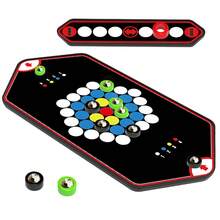 高級磁性折疊棋盤遊戲，2人對戰策略桌面遊戲，親子互動邏輯思考教育玩具 - 彩色 - 查看 7