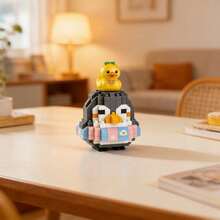8pcs Micro Particle Building Blocks Cute Animal Theme Toy Series, Adorable Corgi, Owl, Dolphin, Rabbit, Cat And More Animals, DIY Creative Assembly Educational Combination, Suitable For Window Decoration, Living Room Decor, Birthday Holiday/Friend Gift, Parent-Child Interaction To Accompany Child Growth. - Multicolor - View 9