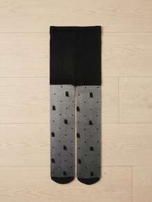 Bộ 6 chiếc quần tất thun co giãn họa tiết thỏ đen cho bé gái, quần legging dễ thương thường ngày, đồ tập nhảy mùa hè. - Nhiều màu - Xem 5