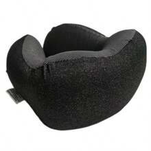 Series U-Shape Travel Pillow 100% Pure Memory Foam Neck Pillow Airplane For Traveling, Car, Train, Napping, Traveling, Washable Cover Grey - Black and Grey - 查看 4